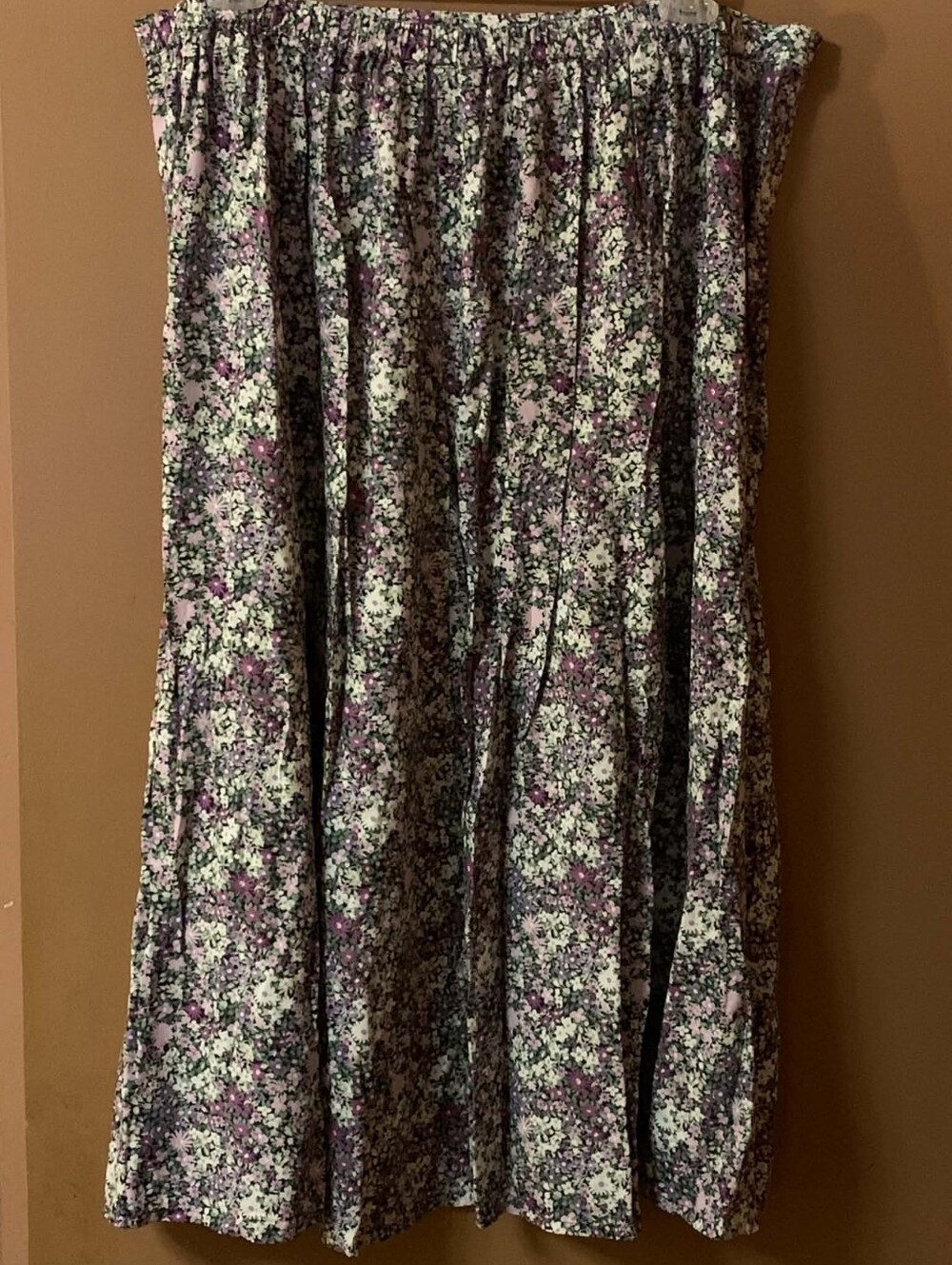 CJ Banks Purple Floral Print Maxi Skirt - Picture 2 of 3